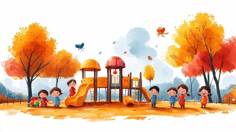 高清大图下载【趣麦麦图】快乐儿童游乐场3
