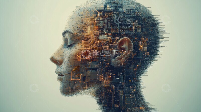 高清大图下载【趣麦麦图】电子脑电路人体3