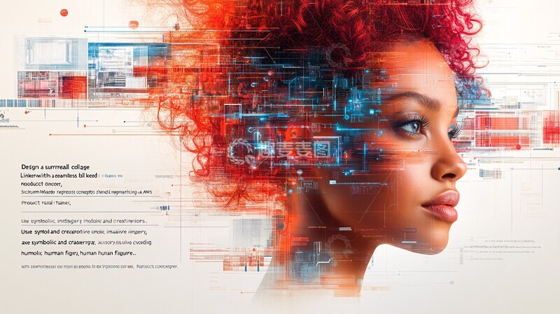 高清大图下载【趣麦麦图】抽象概念融合设计1