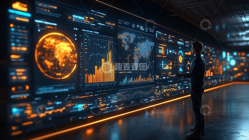 高清大图下载【趣麦麦图】数字孪生商业模型3