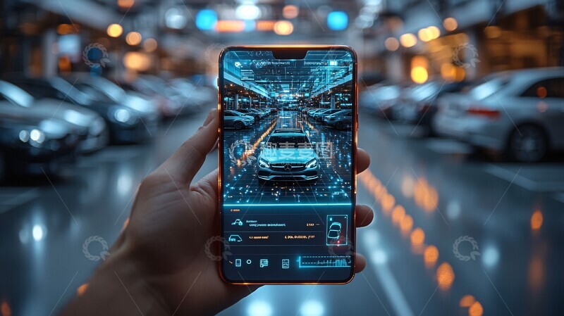 高清大图下载【趣麦麦图】智能停车手机界面1