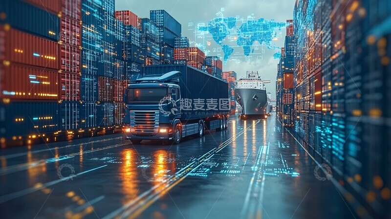 高清大图下载【趣麦麦图】物流科技展示2