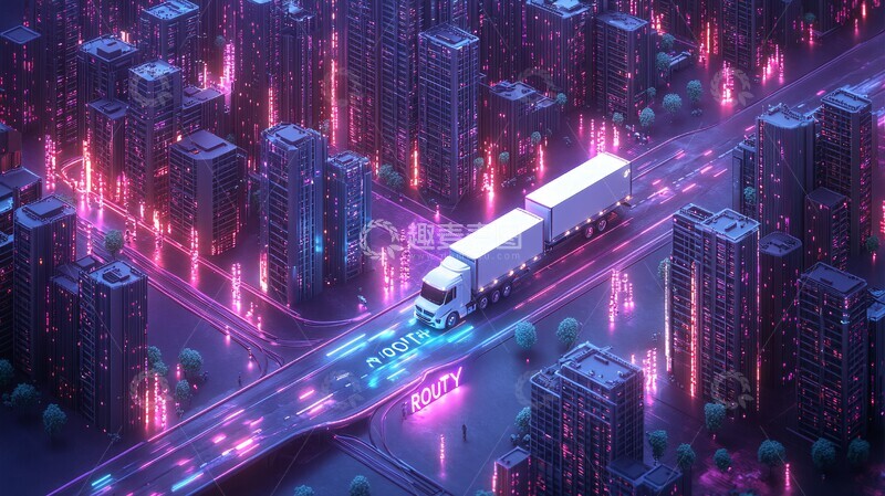 高清大图下载【趣麦麦图】未来物流城未来物流城市3