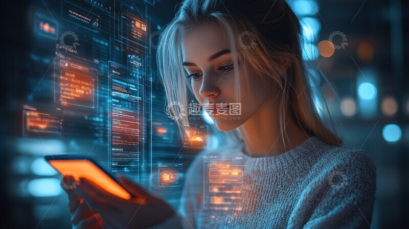 高清大图下载【趣麦麦图】数字助理界面3