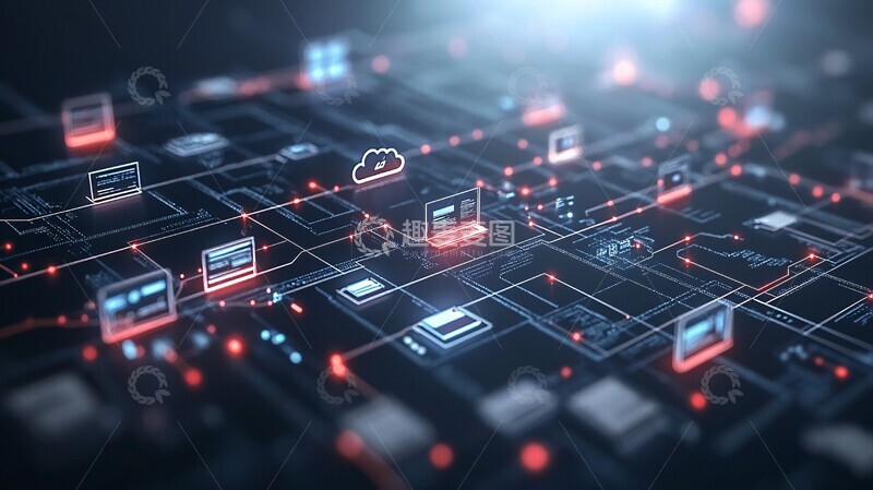 高清大图下载【趣麦麦图】数据交换连接网络3