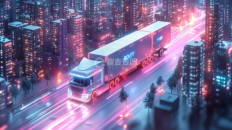 高清大图下载【趣麦麦图】未来物流城未来物流城市1