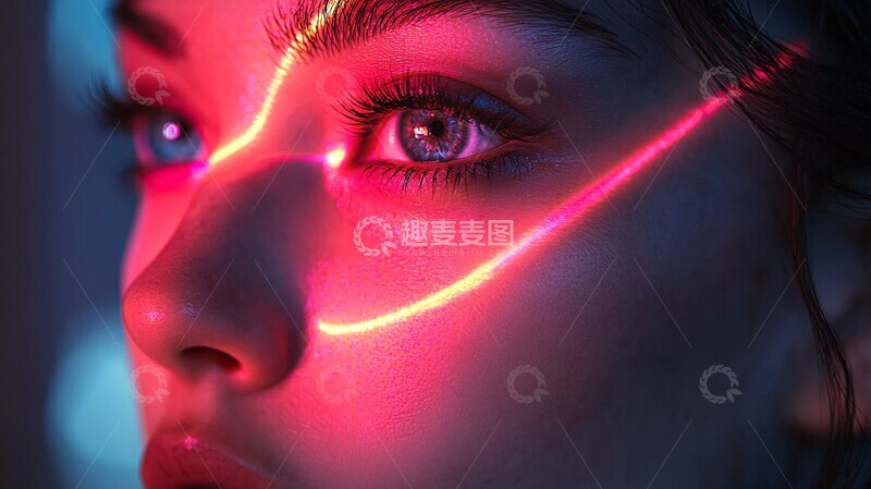 高清大图下载【趣麦麦图】激光扭曲现实3