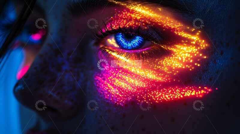 高清大图下载【趣麦麦图】激光扭曲现实2