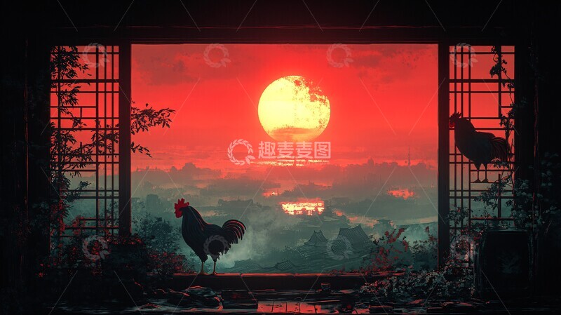 高清大图下载【趣麦麦图】晨曦中的宫廷生活3