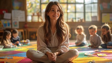 老师与孩子互动3