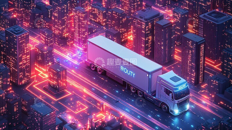 高清大图下载【趣麦麦图】未来物流城未来物流城市