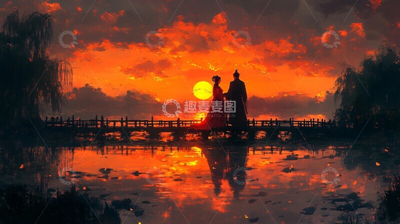 高清大图下载【趣麦麦图】红线束缚的莲池3