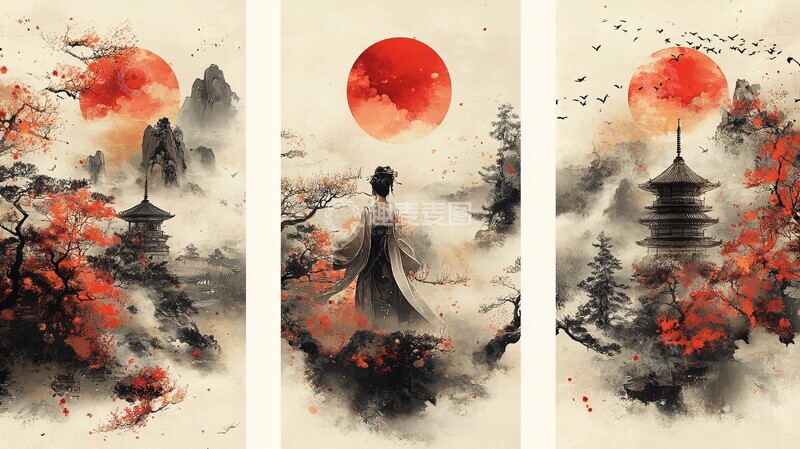 高清大图下载【趣麦麦图】三框连续设计3