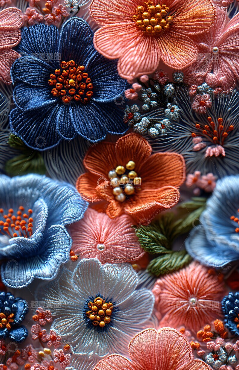 高清大图下载【趣麦麦图】刺绣花纹衬衫3