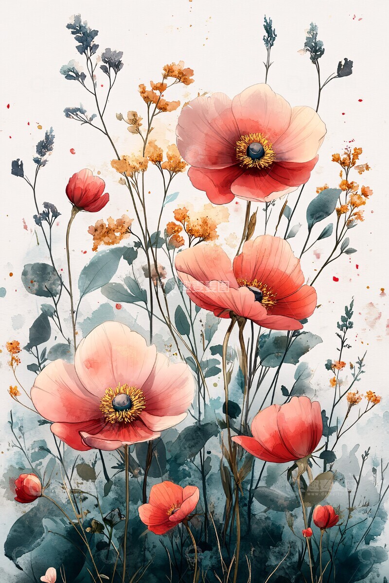 高清大图下载【趣麦麦图】花语梦幻粉嫩薰衣草薄荷绿3