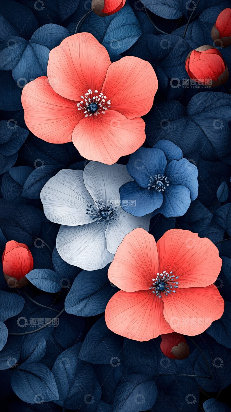 高清大图下载【趣麦麦图】花纹线条图案2