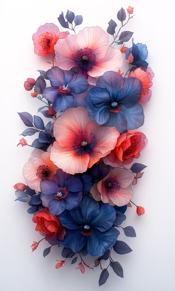 兰花花挂饰兰花花瓣绿叶1