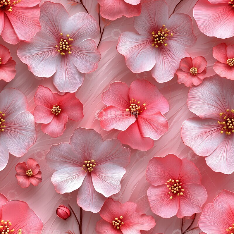 高清大图下载【趣麦麦图】压花设计花卉3