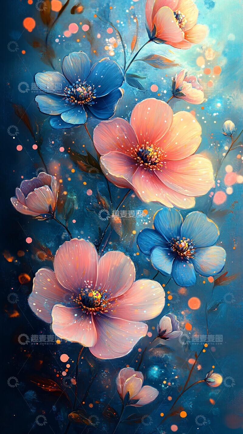 高清大图下载【趣麦麦图】梦幻花影梦幻花影花卉3