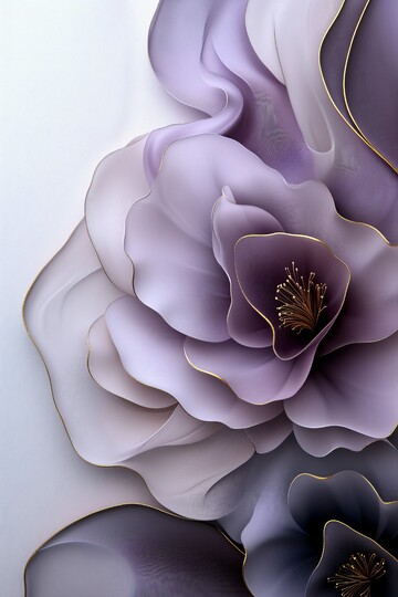 薰衣草抽象花卉2