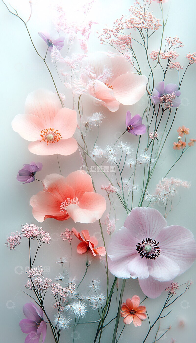 高清大图下载【趣麦麦图】紫色调花卉色调花卉兰花3