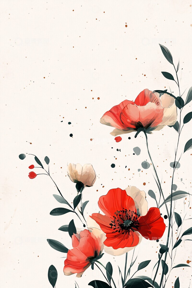 高清大图下载【趣麦麦图】金色花园婚礼请柬3