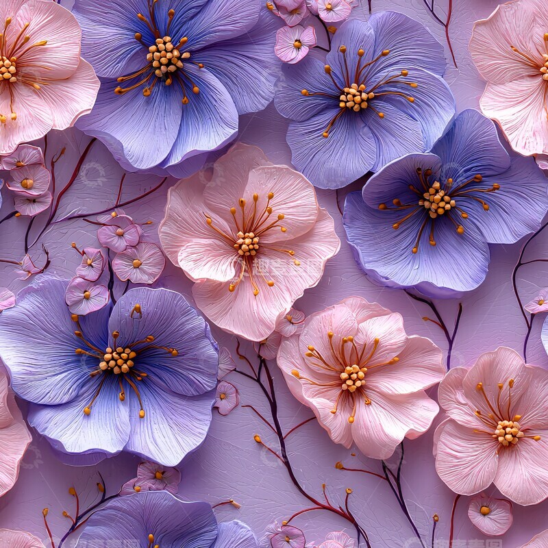 高清大图下载【趣麦麦图】薰衣草花背景1