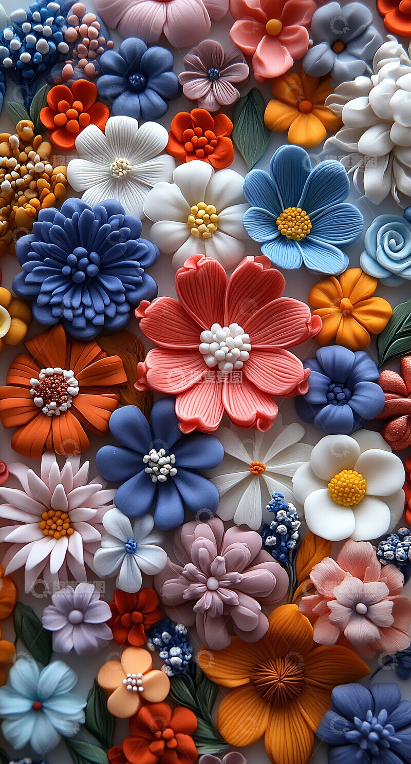 高清大图下载【趣麦麦图】个塑料花形花形塑料白色2