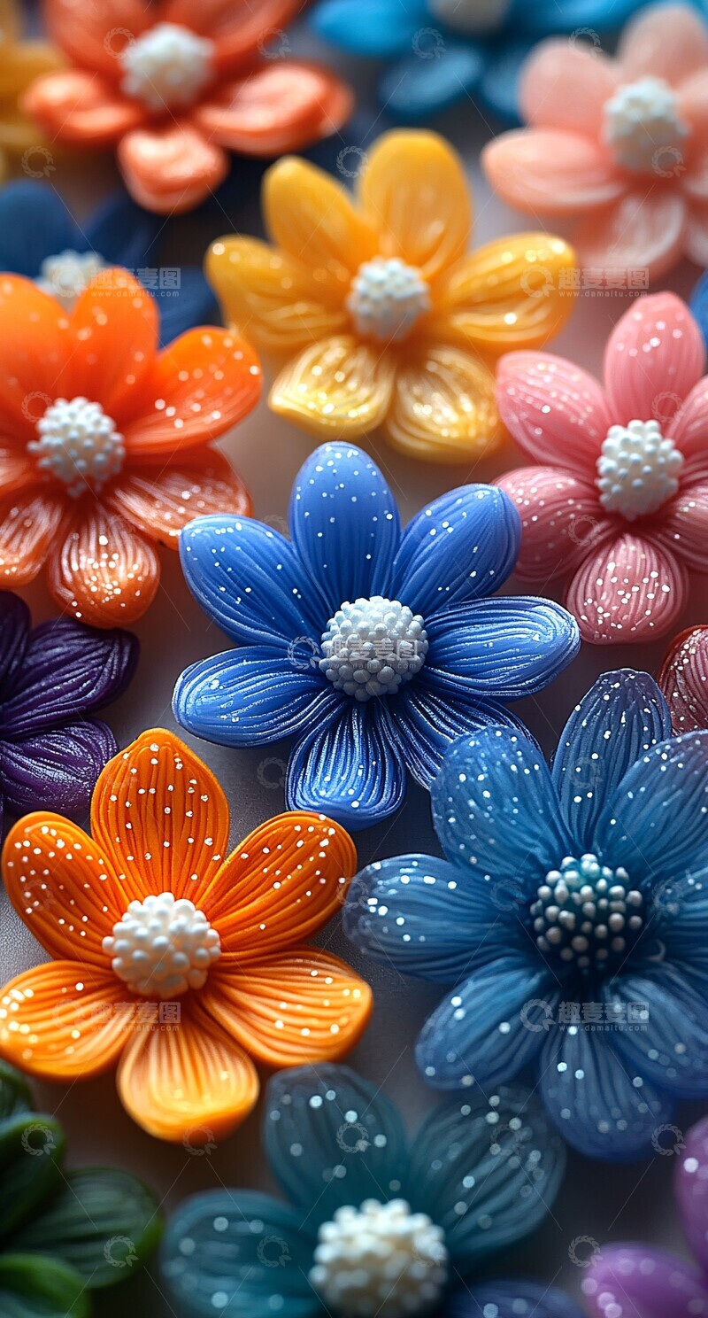 高清大图下载【趣麦麦图】个塑料花形花形塑料白色