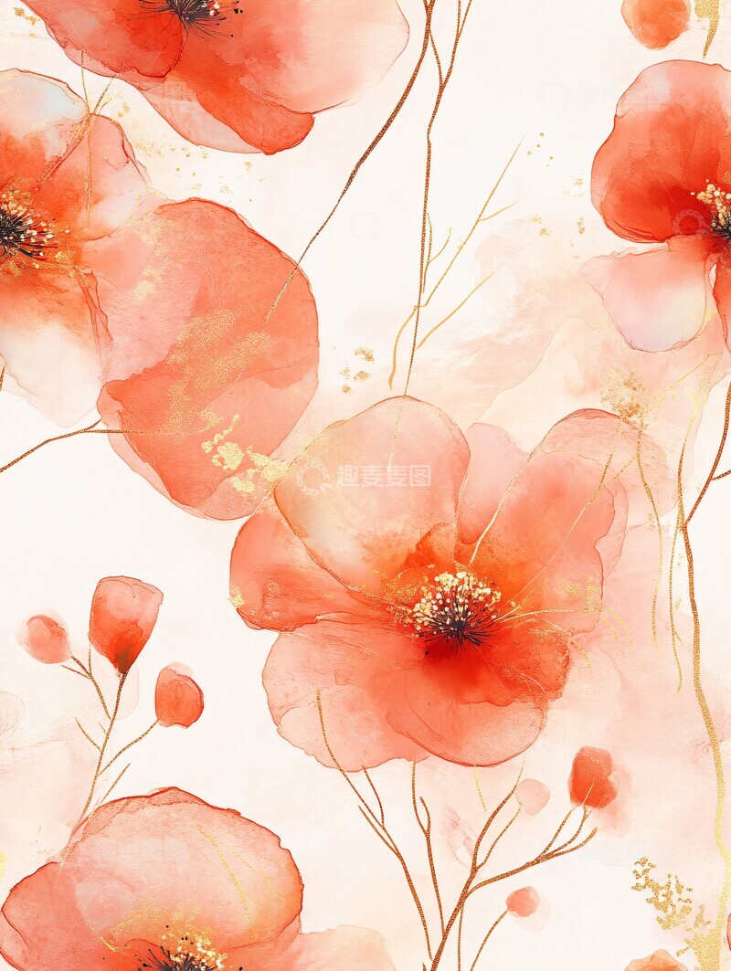 高清大图下载【趣麦麦图】日本花植纹样2