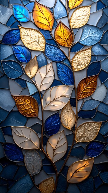 玻璃陶瓷雪人花叶