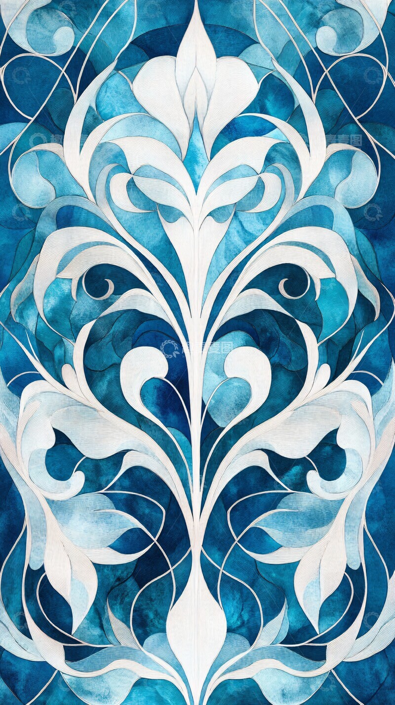 高清大图下载【趣麦麦图】蒂芙尼艺术装饰图案3