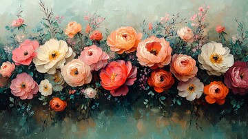 抽象花卉绘画4