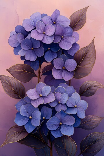 金边绣球花金边绣球花薰衣草2