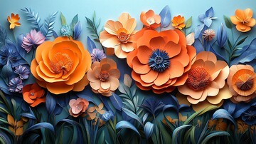 纸艺花圃纸艺花圃花朵2