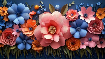 纸艺花圃纸艺花圃花朵3