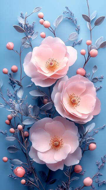 祈愿笔记花朵图案3