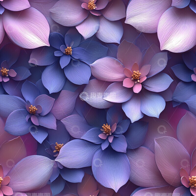 高清大图下载【趣麦麦图】方形花瓣图案3