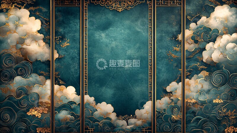 高清大图下载【趣麦麦图】春節吉祥云紋圖3