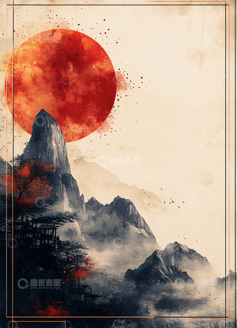 古代卷轴边框设计2