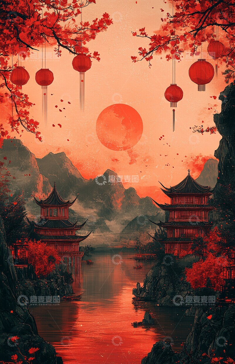 高清大图下载【趣麦麦图】新春联欢晚会