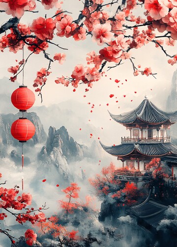 兔年扑克牌框设计3