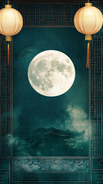 中秋兔月夜中秋兔子月亮2