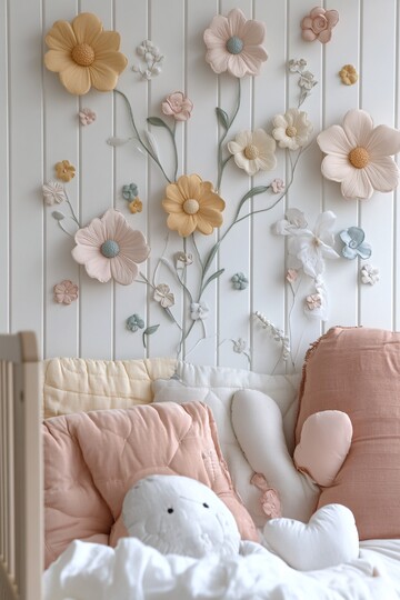 宝宝房间小雏菊墙纸3