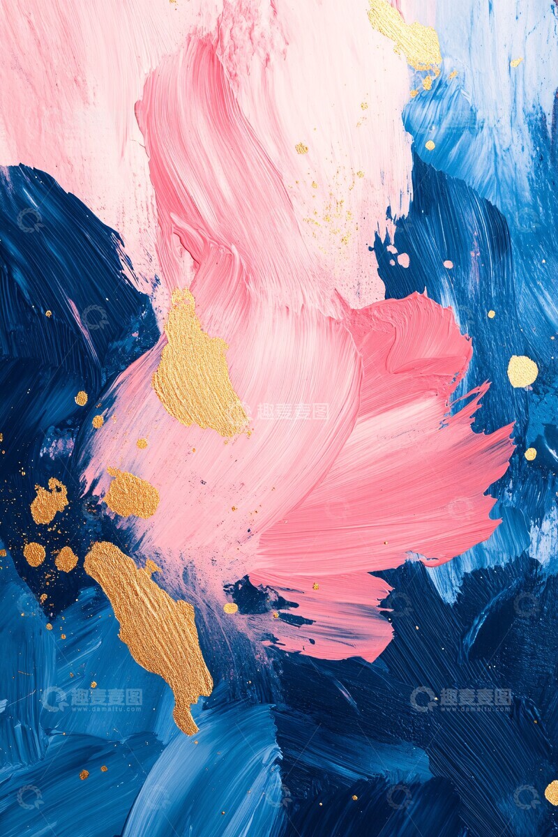 高清大图下载【趣麦麦图】花瓣笔触油画3