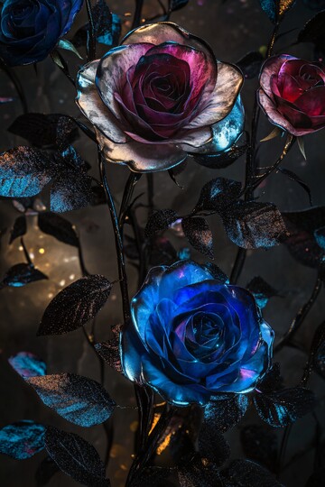 魔法玫瑰玫瑰魔法蓝色3