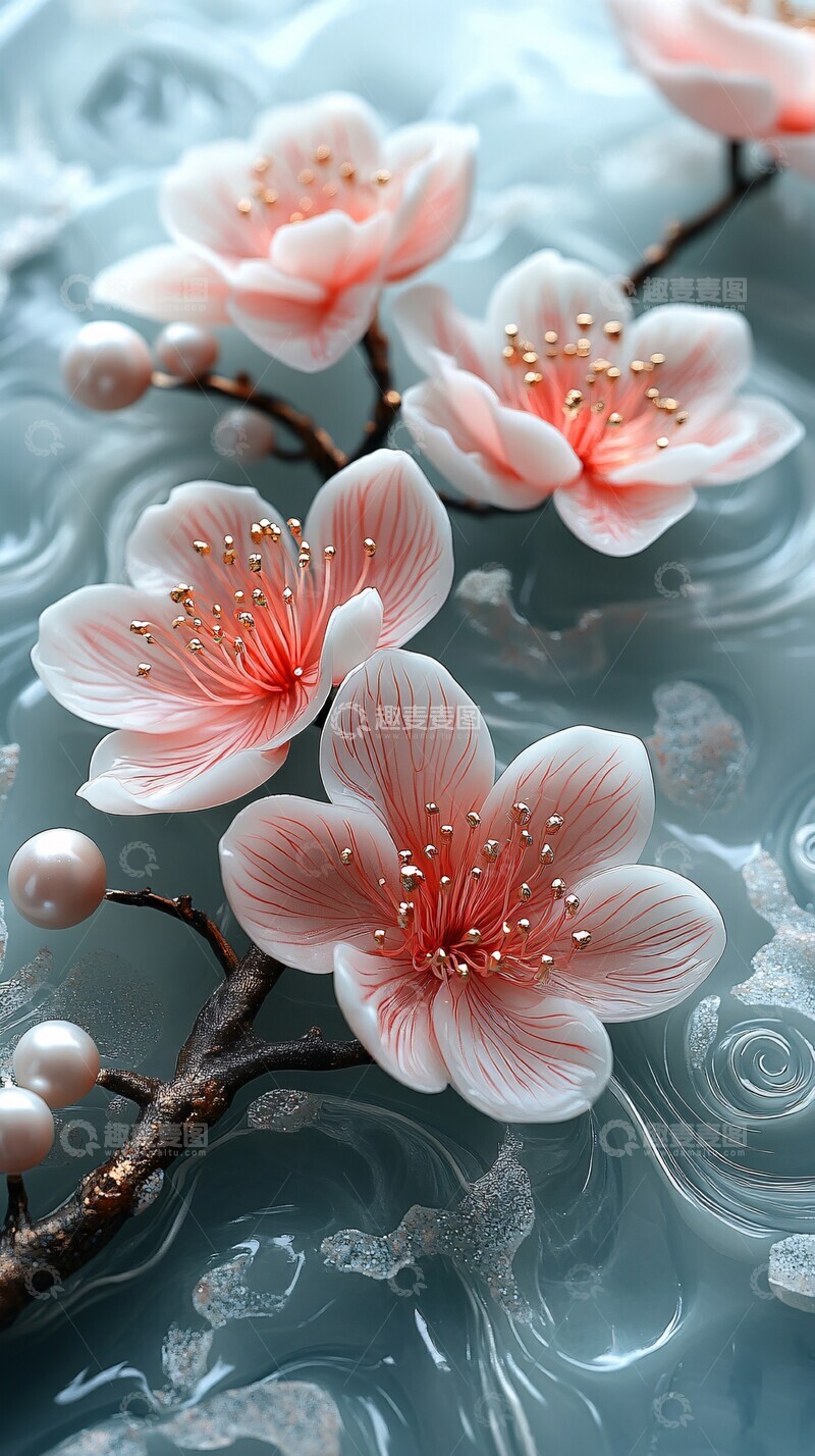 高清大图下载【趣麦麦图】玉雕兰花云纹图3