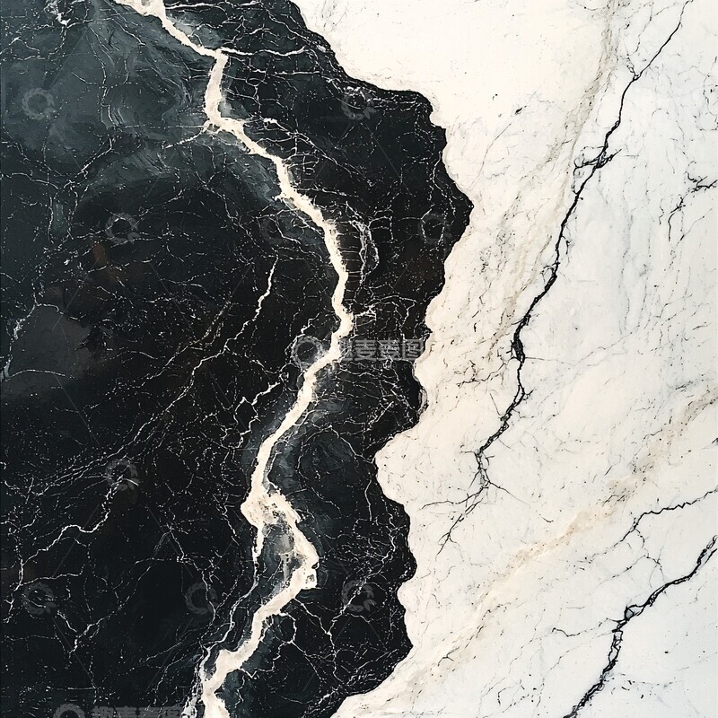 高清大图下载【趣麦麦图】黑白大理石纹理7