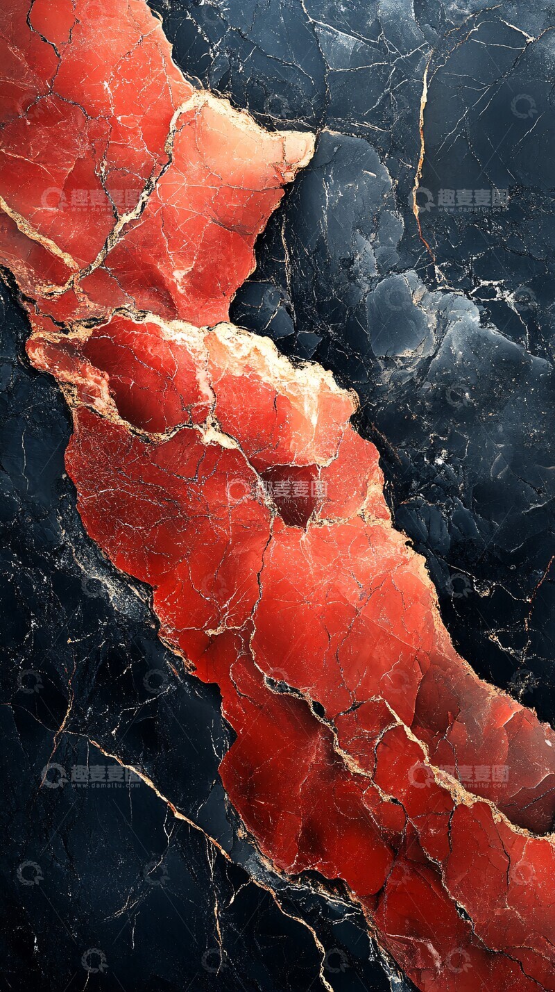 高清大图下载【趣麦麦图】红黑大理石纹