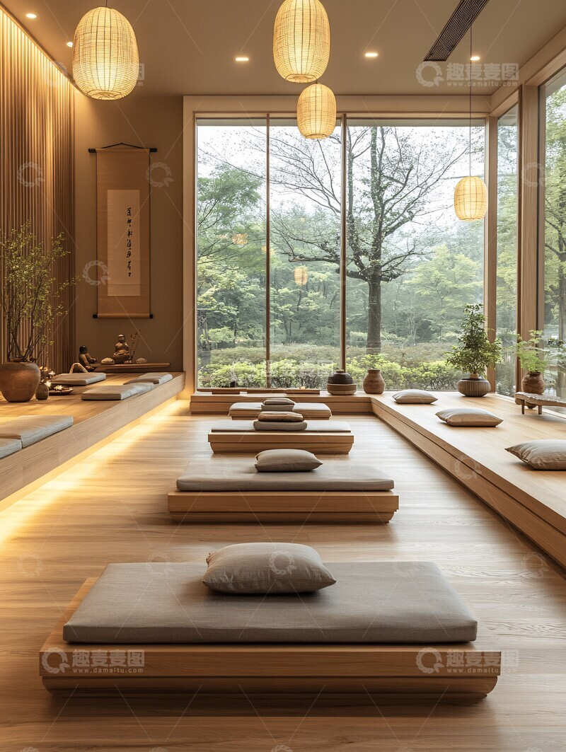 高清大图下载【趣麦麦图】佛教禅修空间3